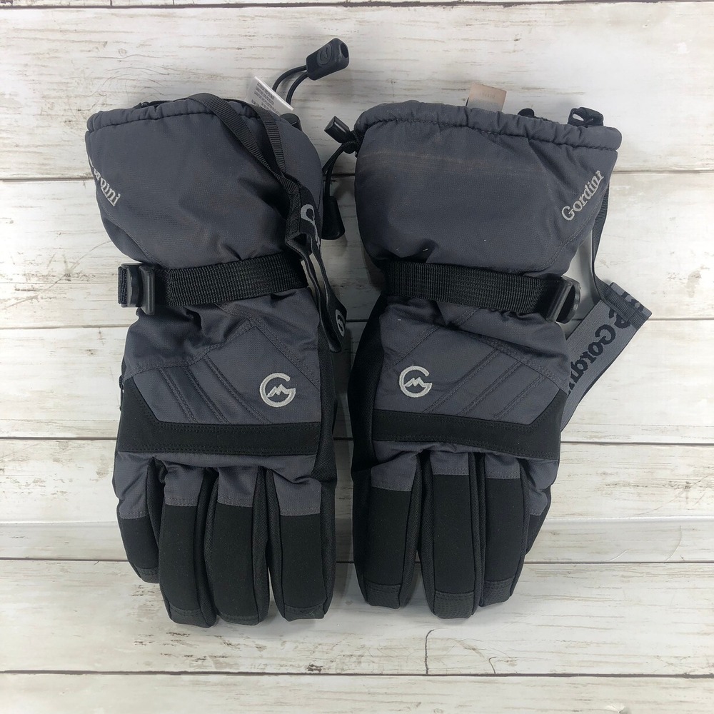 Gordini Stomp IV Mens Large AquaBloc Waterproof Insulated Ski Gloves Grey 4G2194